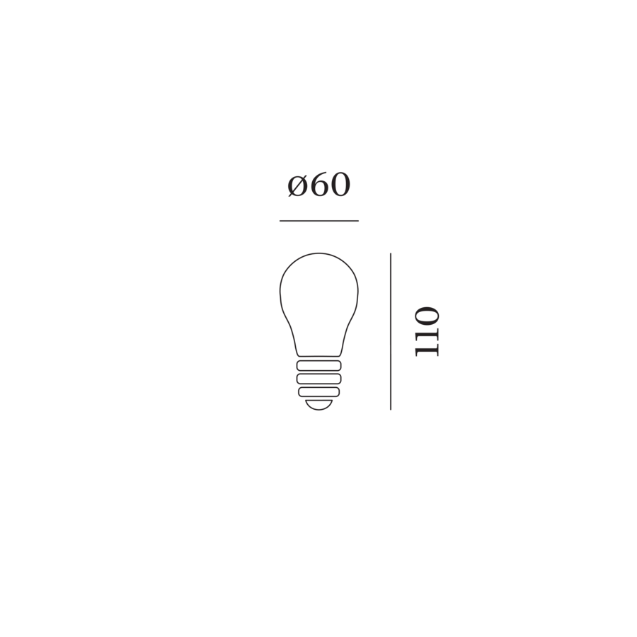 A60-LED-2200K A60 LED Lampe