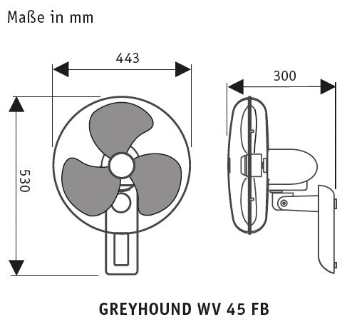 Wandventilator Greyhound WV 45-II FB - CasaFan - lightnox.de