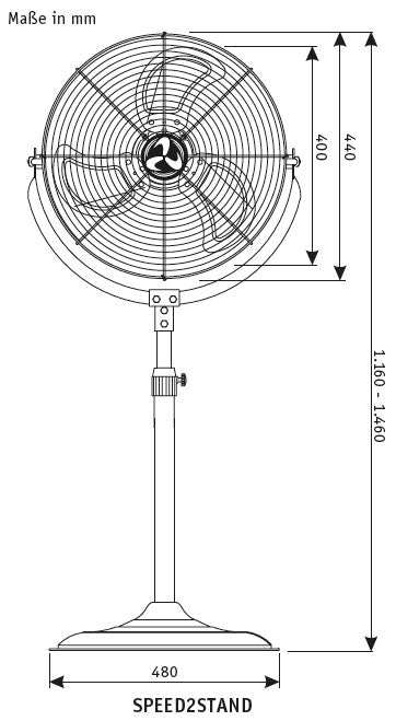 Speed2Stand Standventilator