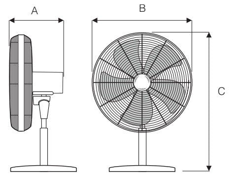 Tischventilator Airos Eco Classic TV