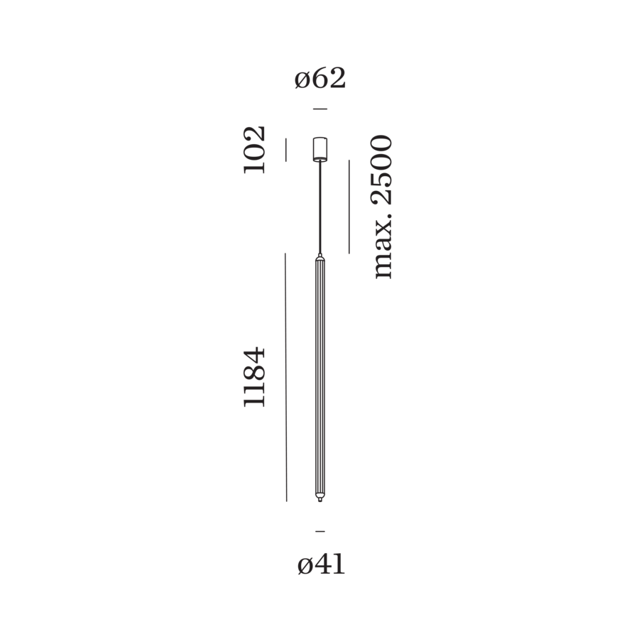 FLYRA VERTICAL 1.2 Maßzeichnung