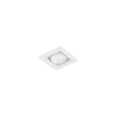 Wever & Ducré LINOO 1.0 LED Einbaustrahler Mattweiß Weiß glänzend