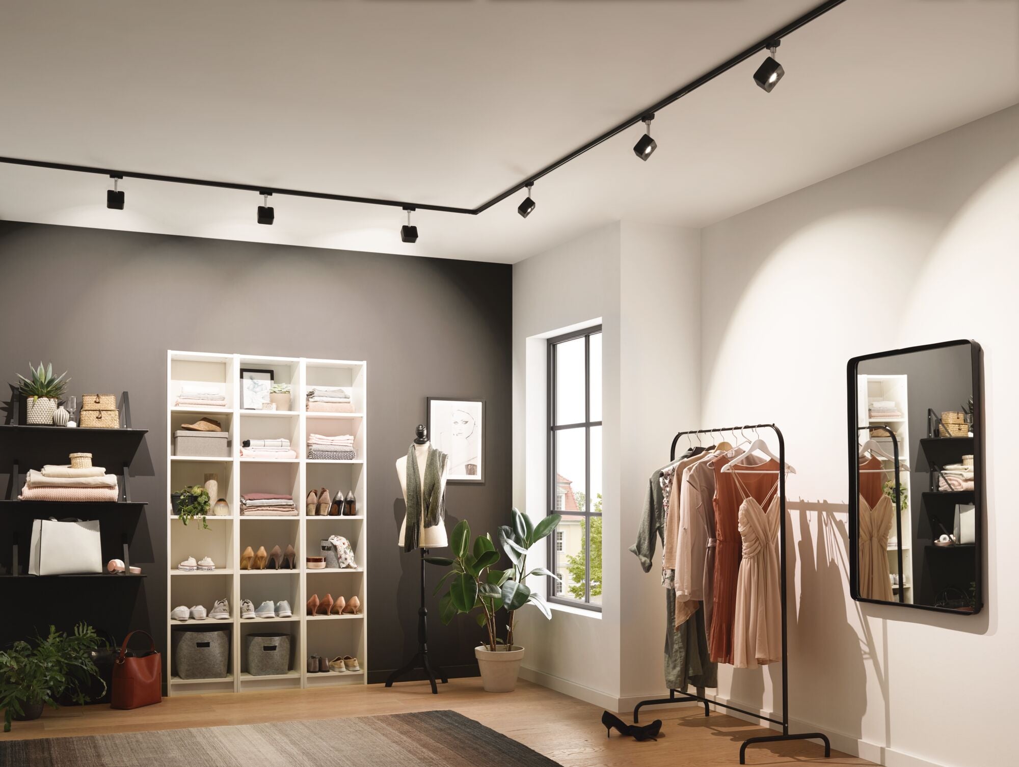 Système URail Rail 1m Noir mat 230V Métal