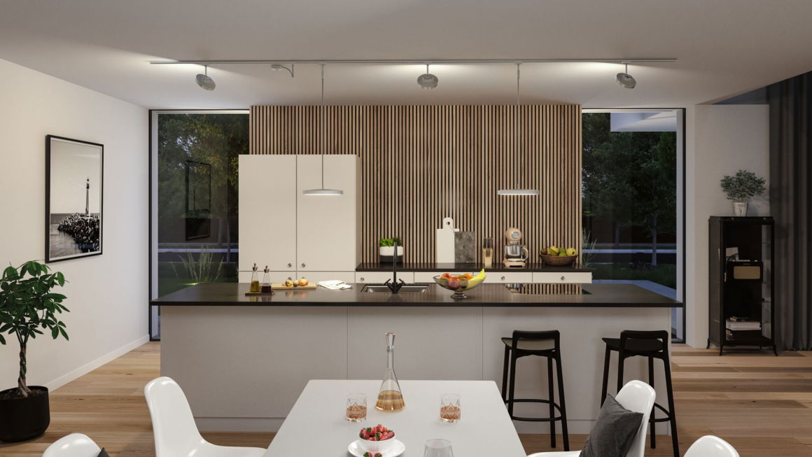 URail System Light&Easy Stromeinspeisung max.1000W Chrom matt 230V Metall