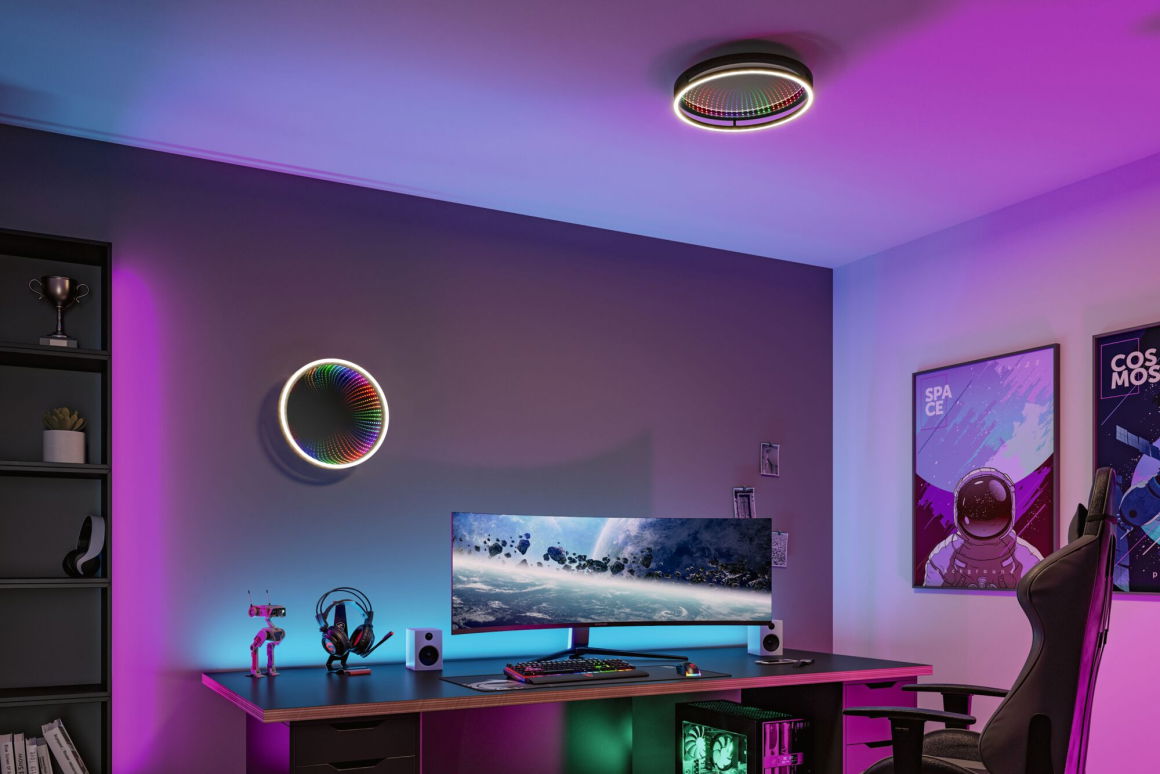 Spaceglow One LED 3D RGB rainb TunW Sz
