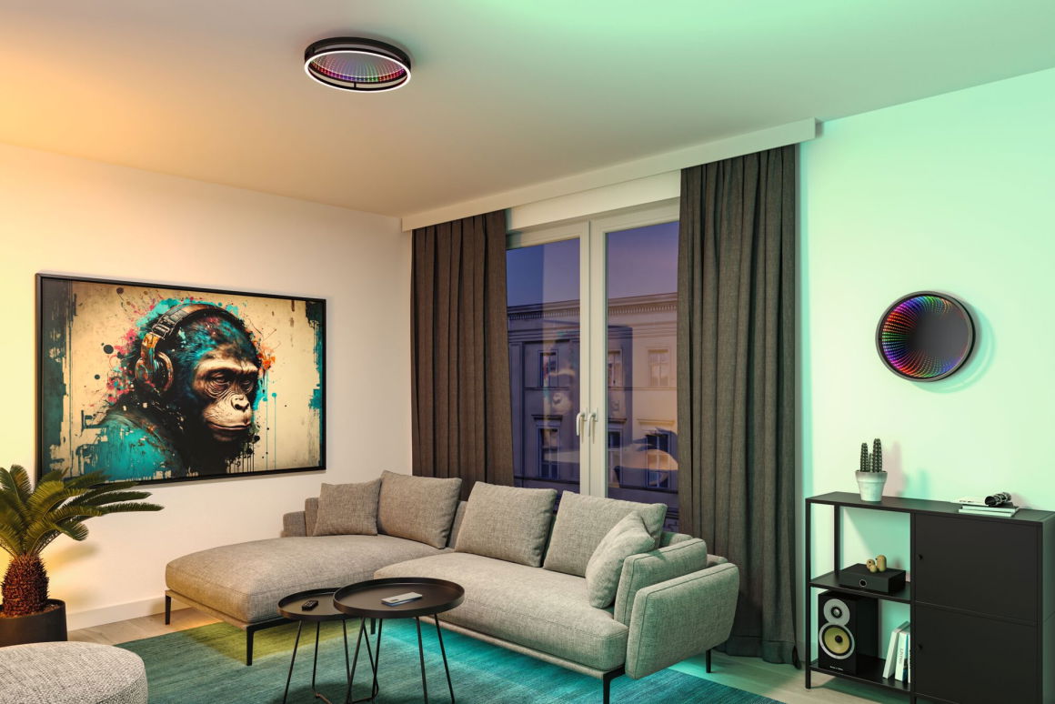 Spaceglow One LED 3D RGB rainb TunW Sz