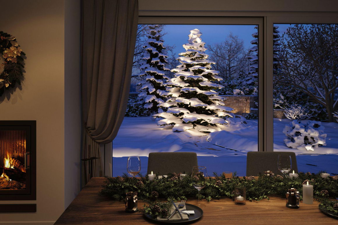 Plug & ShineLED Lichterkette Yuna Warmweiß 7,4m IP44 1,3W Schwarz