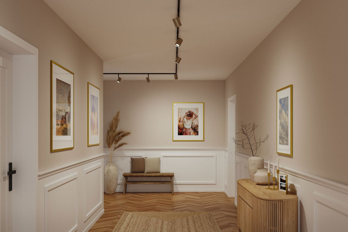 URailSchienenspot Luxe GU10 max. 10W dimmbar 230V Gold matt/Schwarz matt