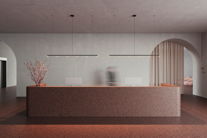 Design Pendelleuchte in modernem Essbereich