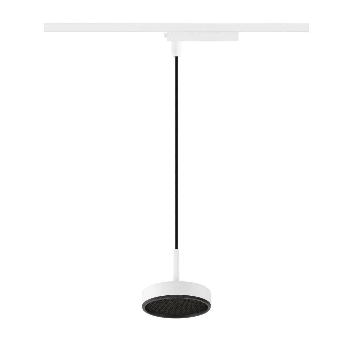 GRIP! FLAT 1~ Pendelleuchte, PHASE, Pendellänge 200 cm, 2700/3000 K, schwarz / gold,