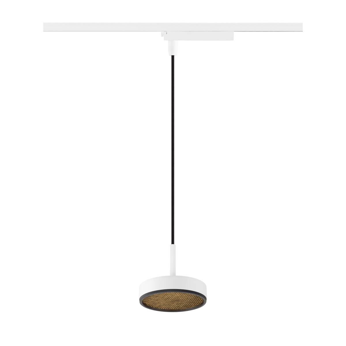GRIP! FLAT 1~ Pendelleuchte, PHASE, Pendellänge 200 cm, 2700/3000 K, schwarz / gold,