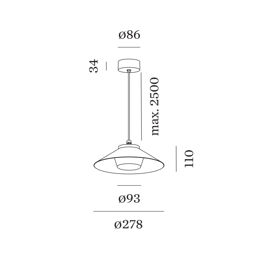 TRADORA SUSPENDED IP65 1.0 Pendant Light Outdoor