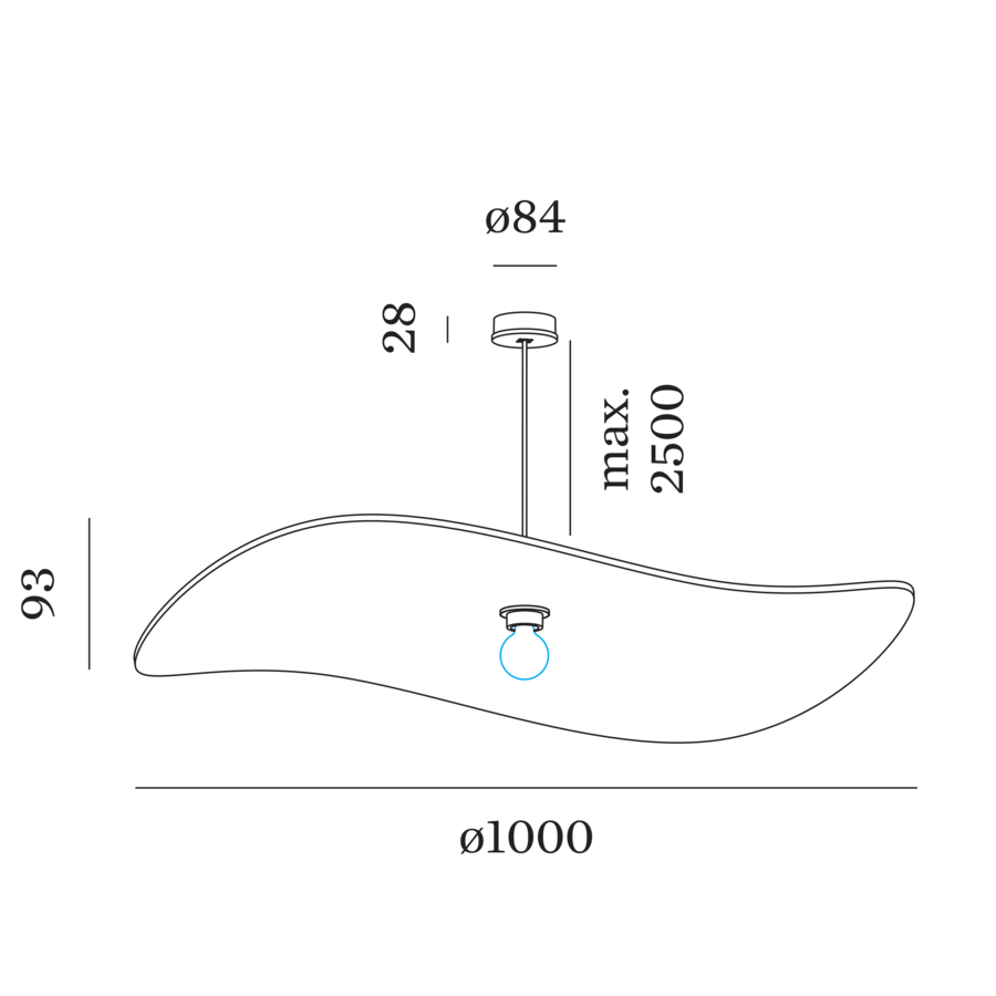 WAVE SOFT 3.0 Akustik-Pendelleuchte