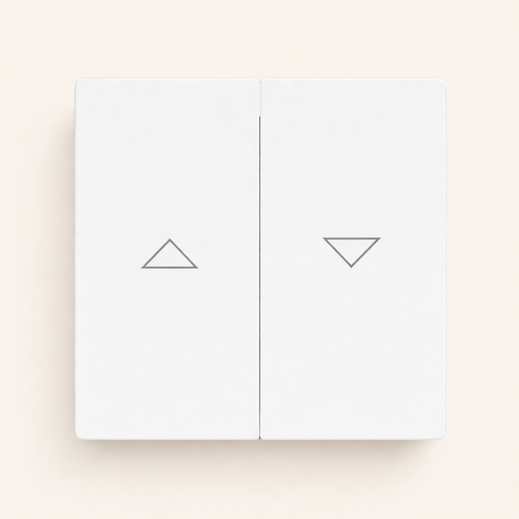 Wippe mit Aufdruck Symbol "Pfeile" für Jalousie, 2-fach studioweiß - 1785 JA-84