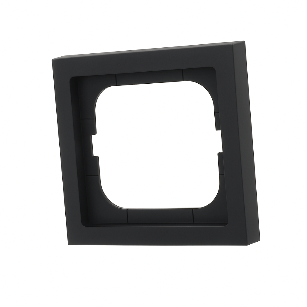 Abdeckrahmen 1 - fach schwarz matt - future® linear - matt 1721 - 885K - Busch - Jaeger - 1721 - 885K
