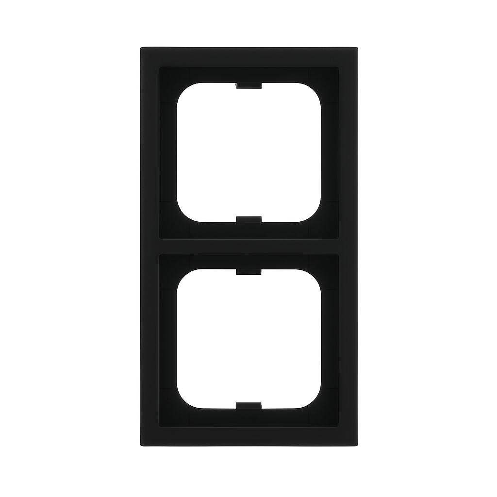 Abdeckrahmen 2 - fach schwarz matt - future® linear - matt 1722 - 885K - Busch - Jaeger - 2CKA001754A4420