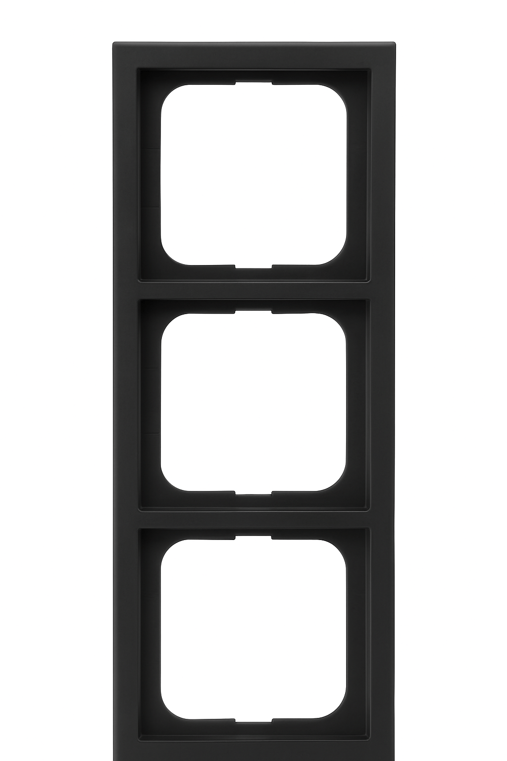 Abdeckrahmen 3 - fach schwarz matt - future® linear - matt 1723 - 885K - Busch - Jaeger - 2CKA001754A4421