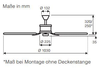 Deckenventilator Eco Elements 103 - CasaFan - leuchtengrosshandel24