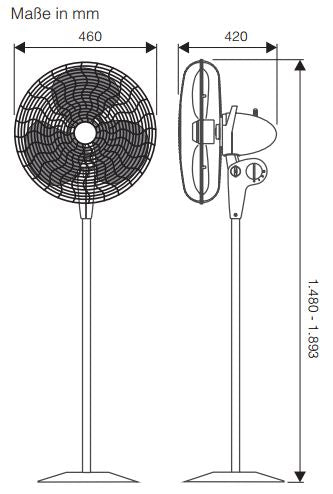 Standventilator Gordon C40 LG