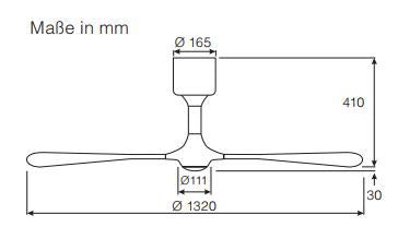 Ceiling fan HELICO PADDLE