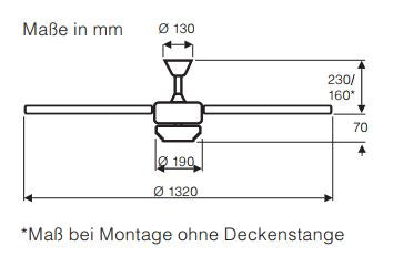 Deckenventilator Rotary - CasaFan - lightnox.de
