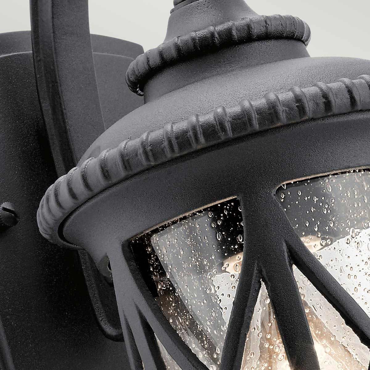 Admirals Cove Wandlaterne, 1 Licht, klein, strukturiertes Schwarz - Elsteadlighting - KL - ADMIRALS - COVE - S