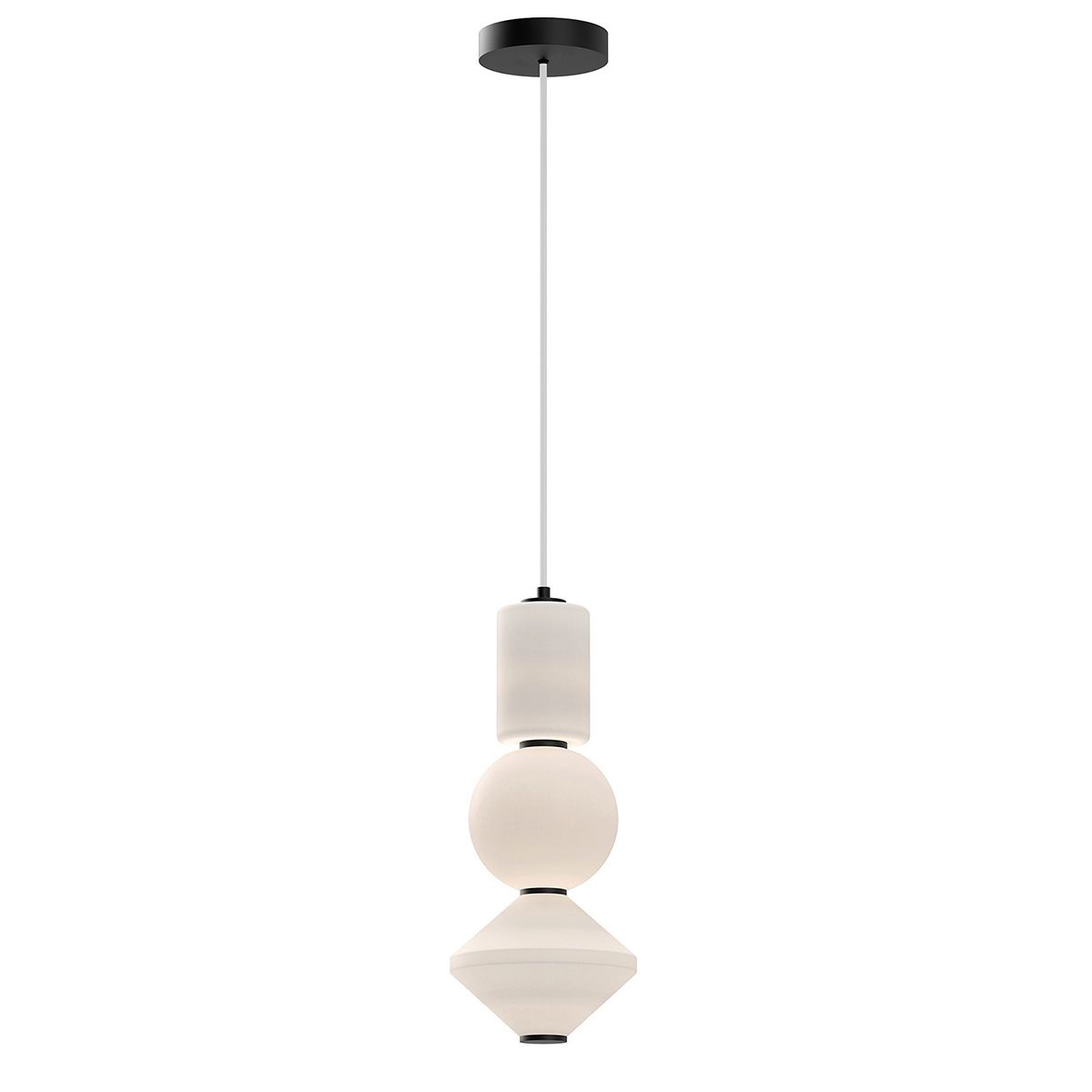Alora Mood Bijou LED Pendelleuchte - Matt Schwarz
