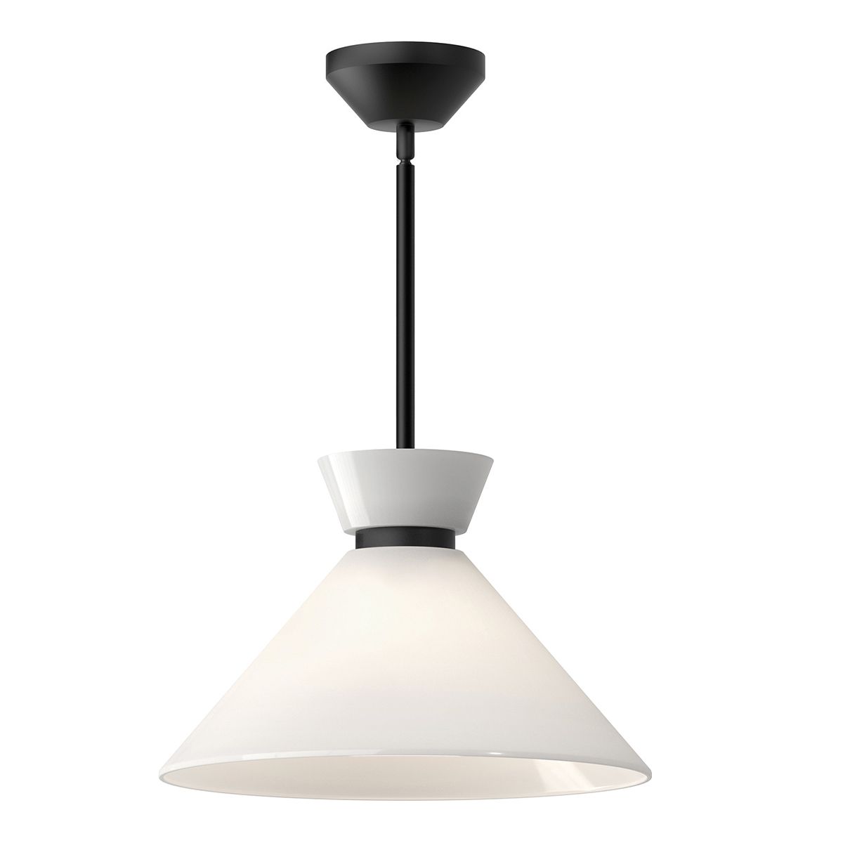 Alora Halston 1 lt Pendelleuchte - Matt Schwarz