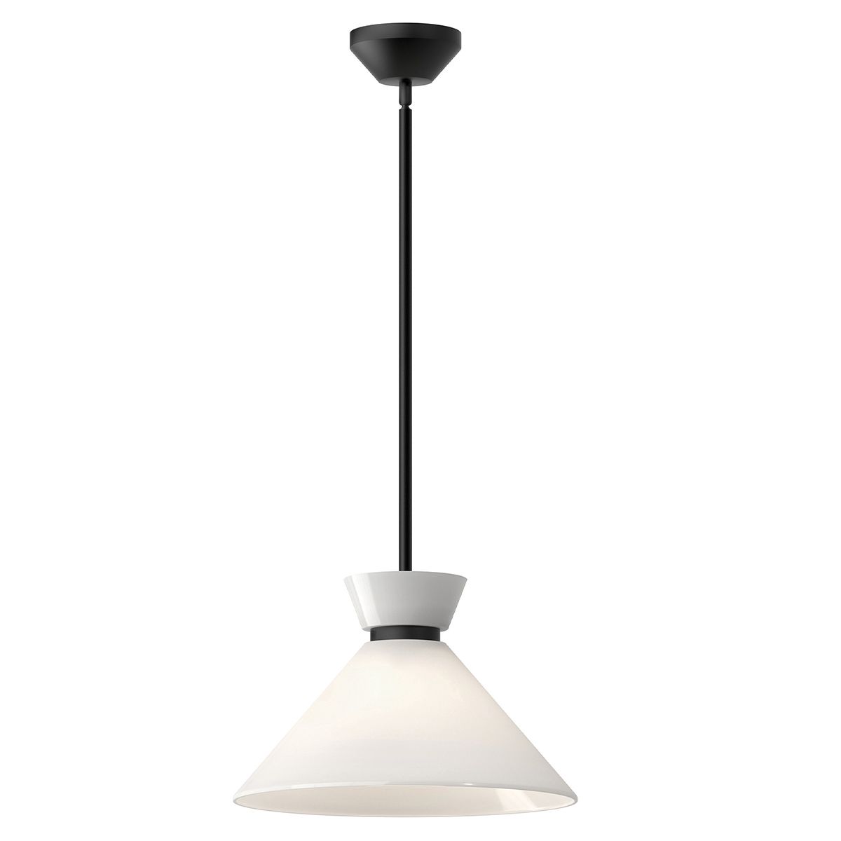Alora Halston 1 lt Pendelleuchte - Matt Schwarz