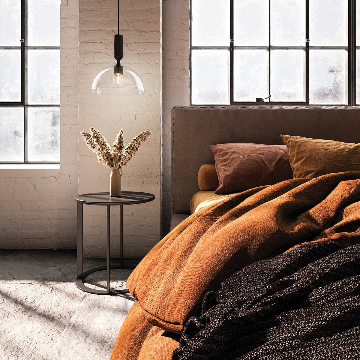 Alora Mood Jude 1 lt Pendelleuchte - Matt Schwarz