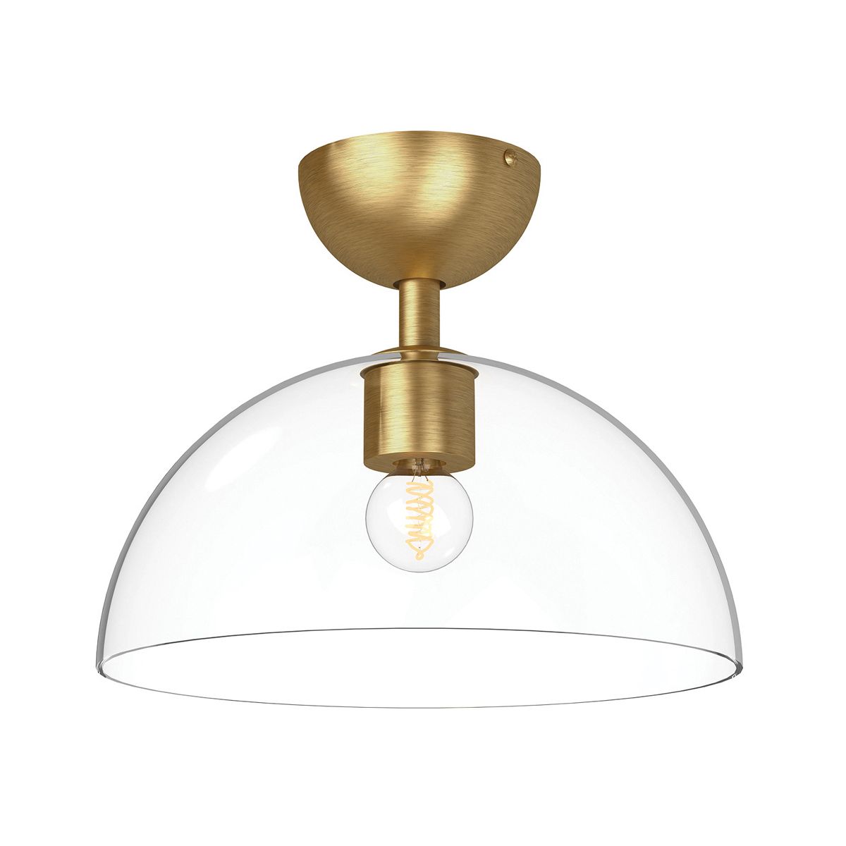 Alora Mood Jude 1 lt Semi Flush Light - Gebürstetes Gold - Elsteadlighting - leuchtengrosshandel24