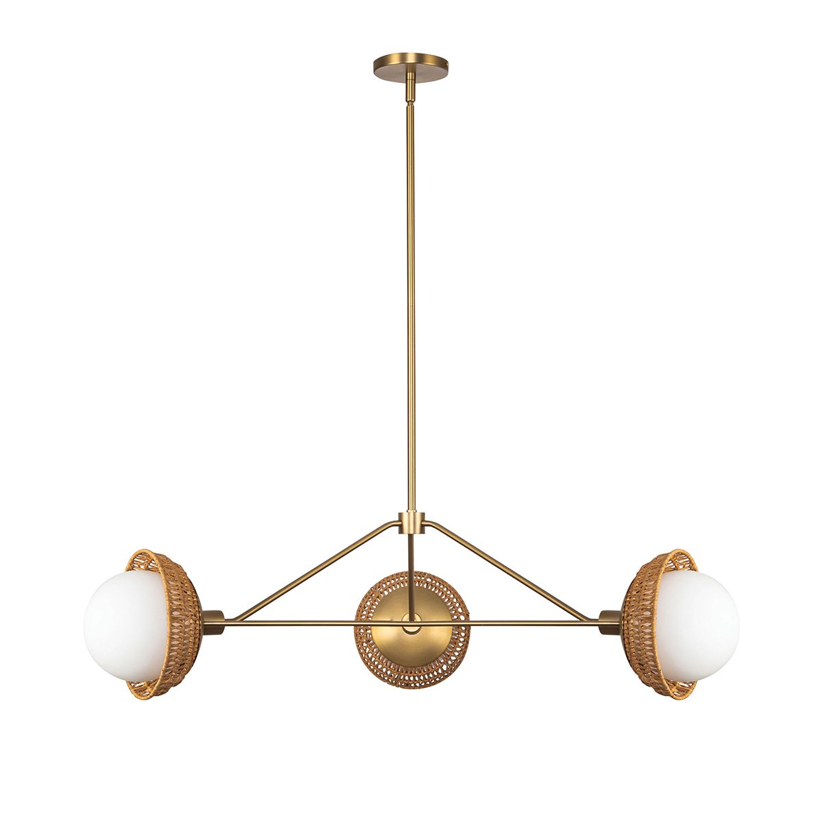 Alora Mood Perth 3 l Kronleuchter - Gebürstet - Elsteadlighting - leuchtengrosshandel24