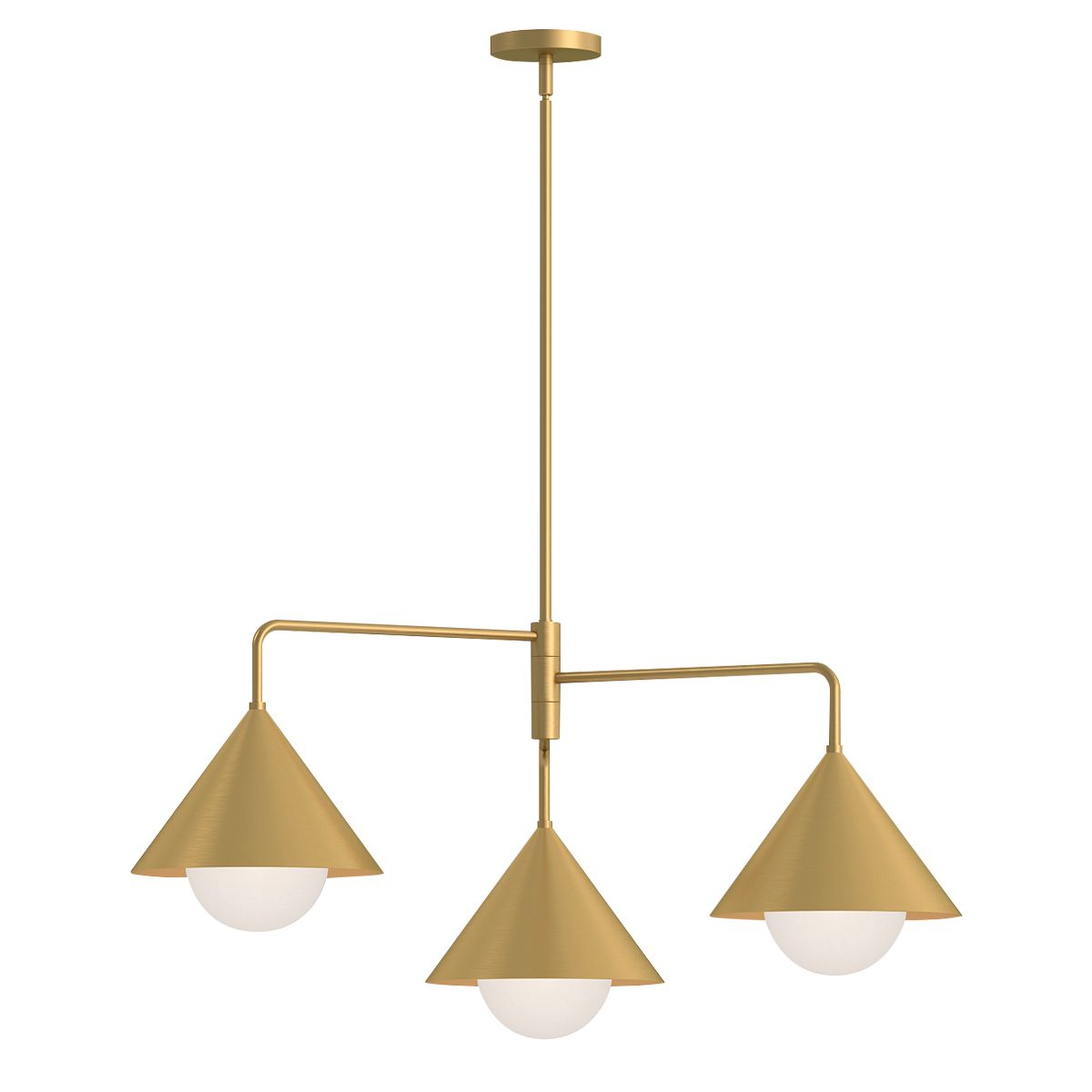 Alora Mood Remyck 3 lt Chandelier - Brushed - Accord Lighting - leuchtengrosshandel24