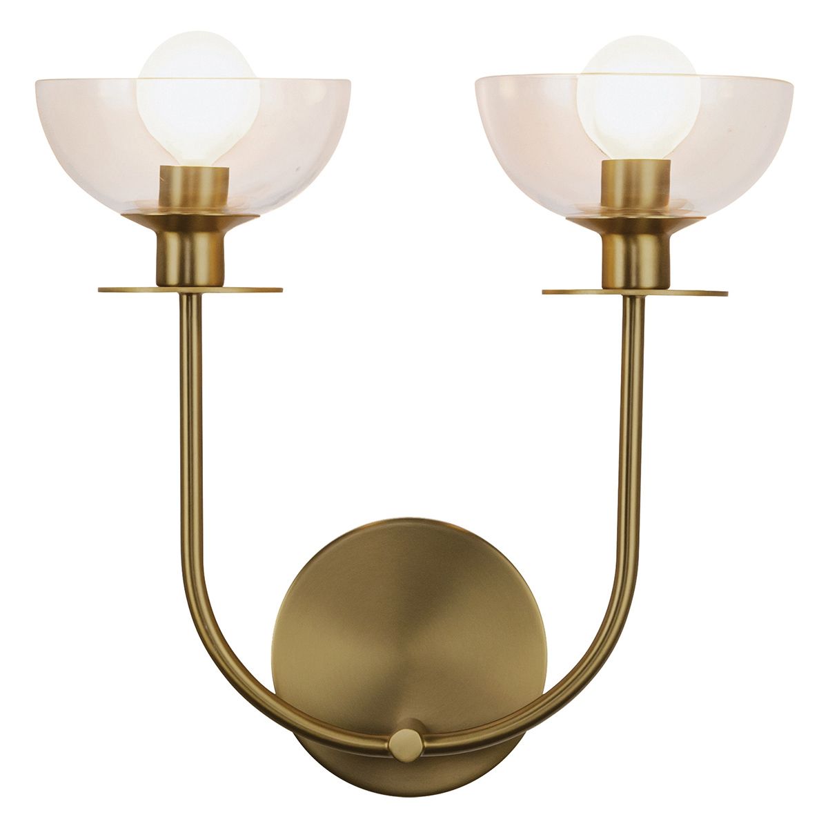Alora Mood Sylvia 2 lt Wall Light - Brushed - Elsteadlighting - leuchtengrosshandel24
