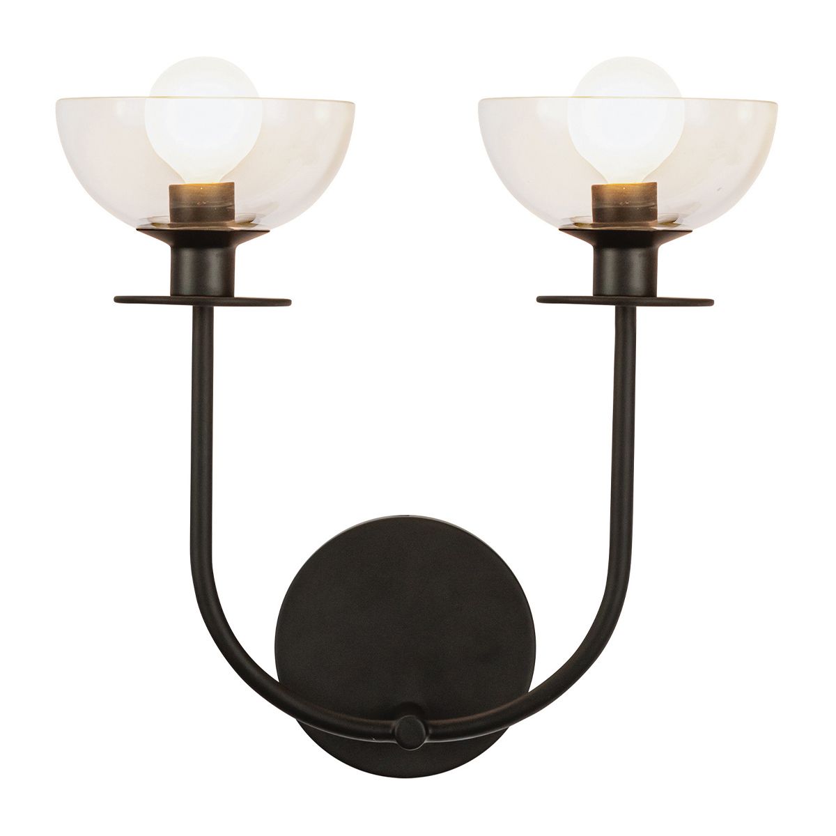 Alora Mood Sylvia 2 l Wandleuchte - Mattschwarz - Elsteadlighting - leuchtengrosshandel24
