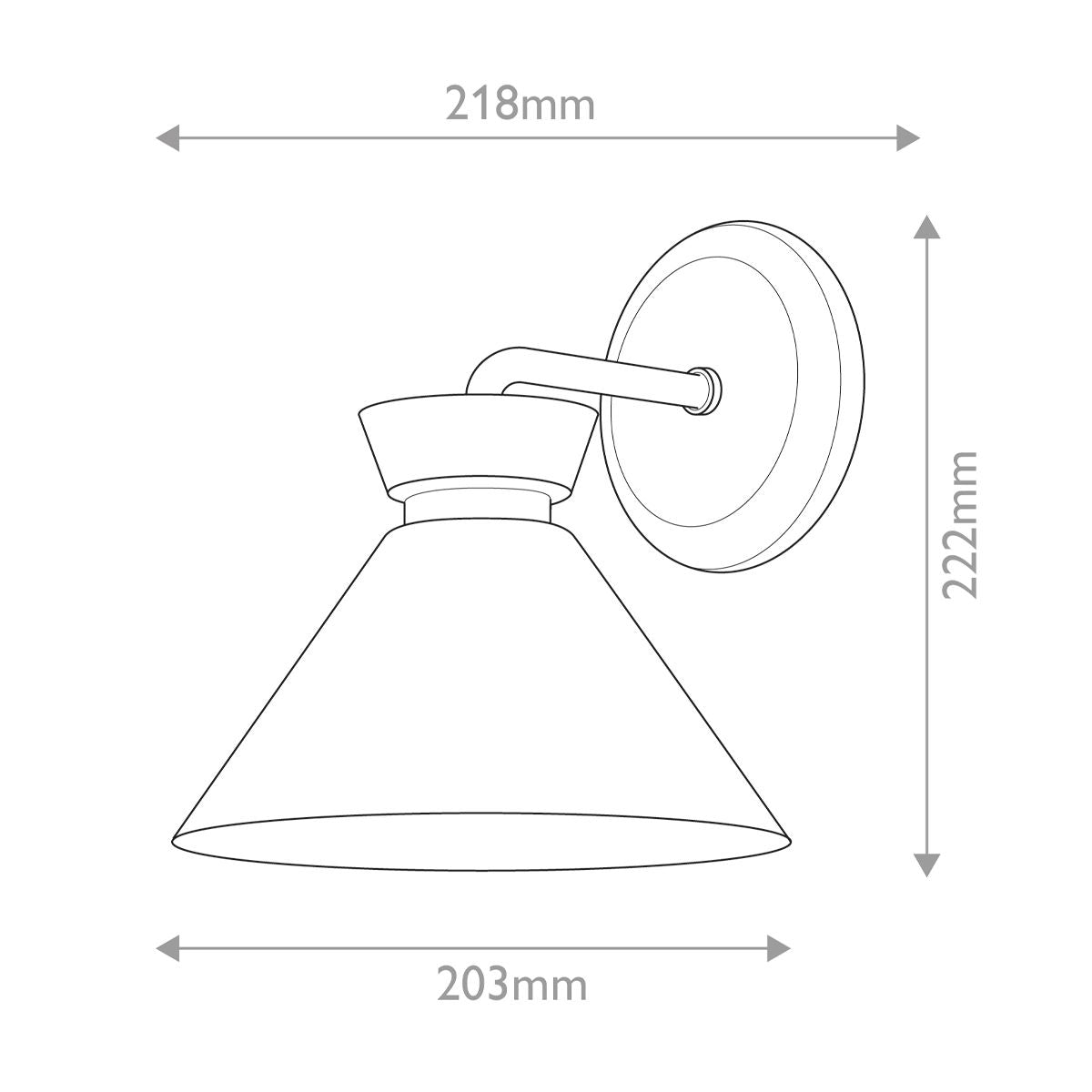 Alora Halston 1 lt Wandleuchte - Matt Schwarz - Elsteadlighting - ALM - HALSTON - 1WB - BK