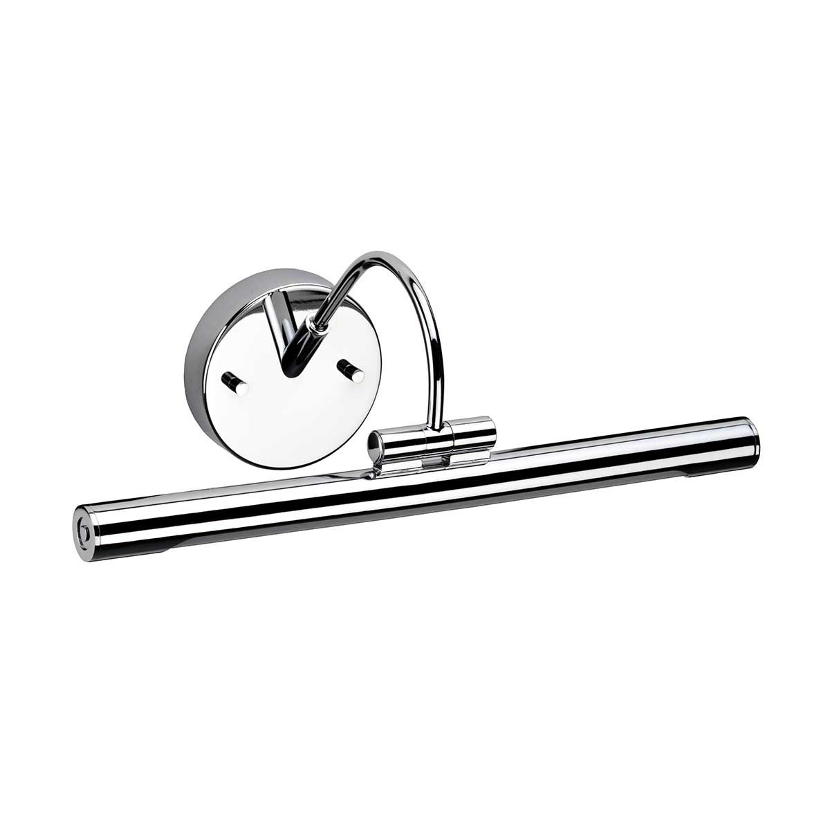 Alton 1-flammige kleine LED-Bilderleuchte, poliertes Chrom