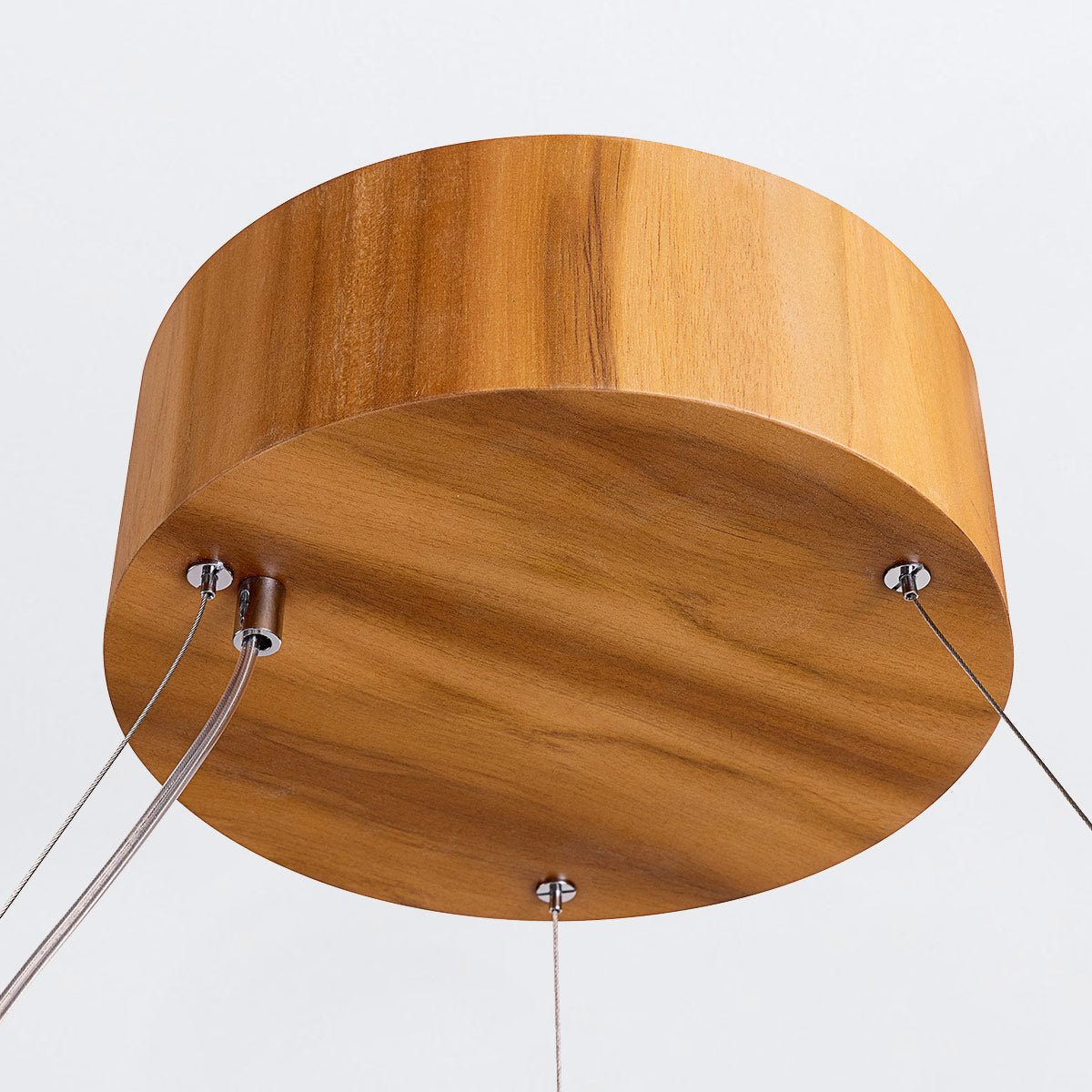 Angular LED Pendelleuchte aus Teakholz - Accord Lighting - QN - ANGULAR - RING - LED - 80 - TEAK