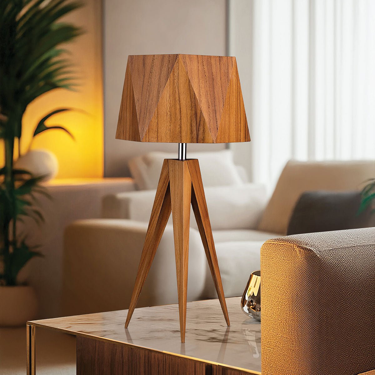 Angular Tischleuchte - Accord Lighting - QN - ANGULAR - TL - TEAK
