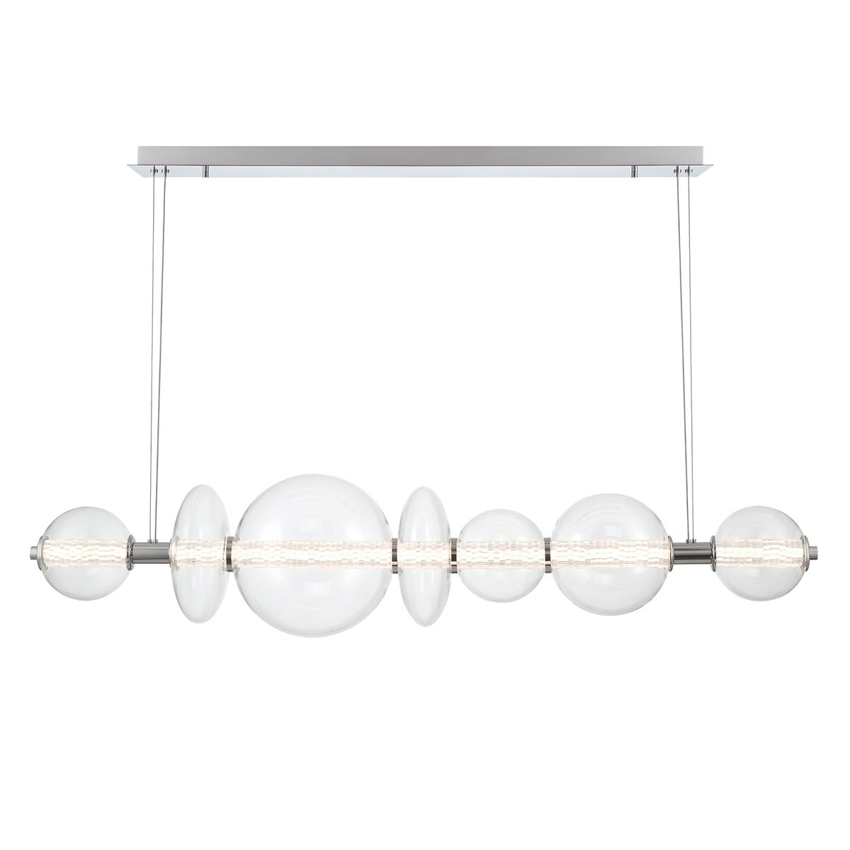 Atomo 7 - flammige lineare Pendelleuchte - Eurofase - QN - ATOMO - LP7 - PC