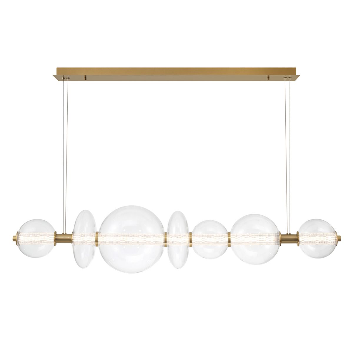 Atomo 7 - flammige lineare Pendelleuchte - Eurofase - QN - ATOMO - LP7 - BG