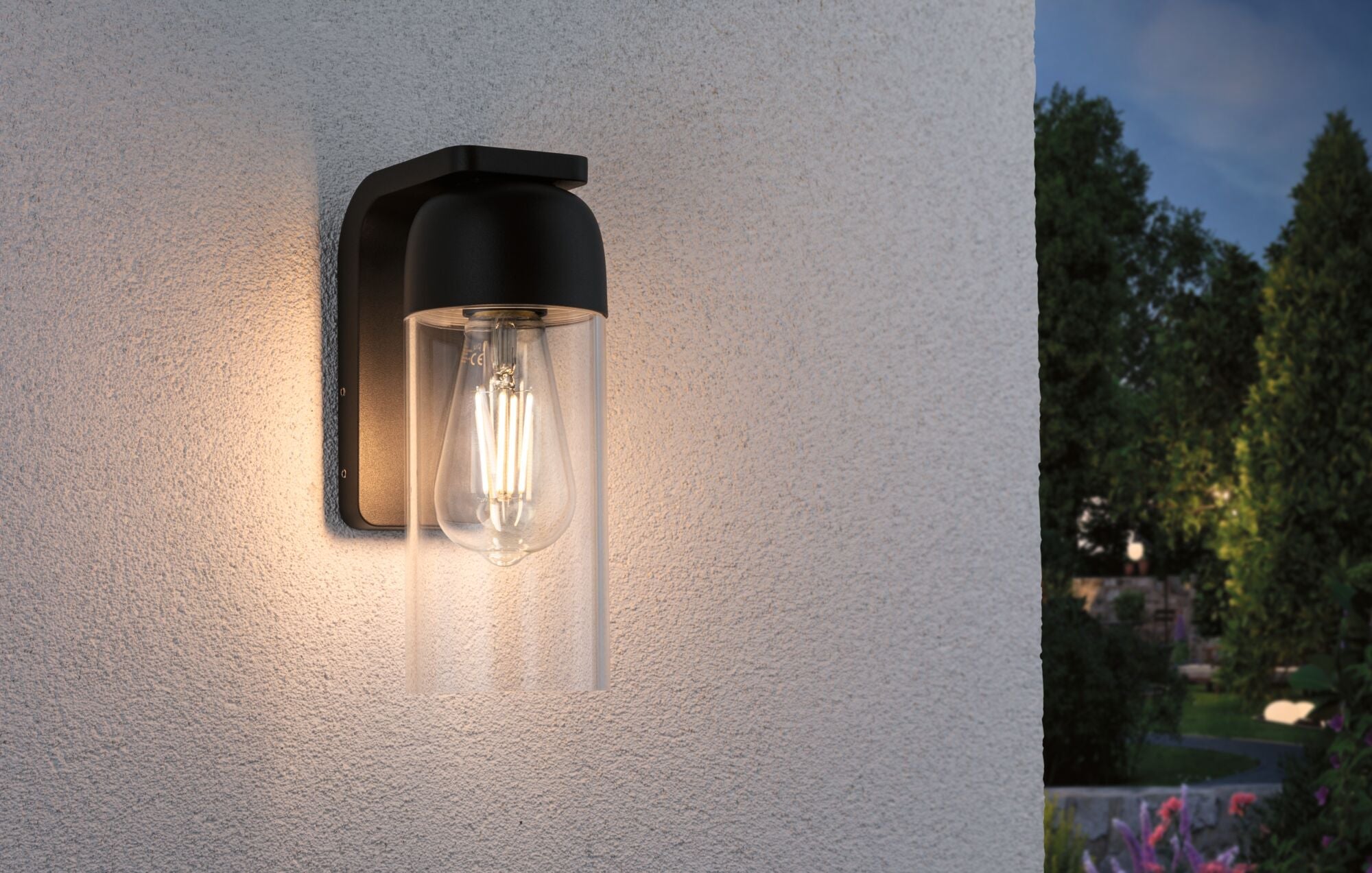 Außenwandleuchte Lantea IP44 91x144mm max. 15W 230V Anthrazit Aluminium - Paulmann - 94399