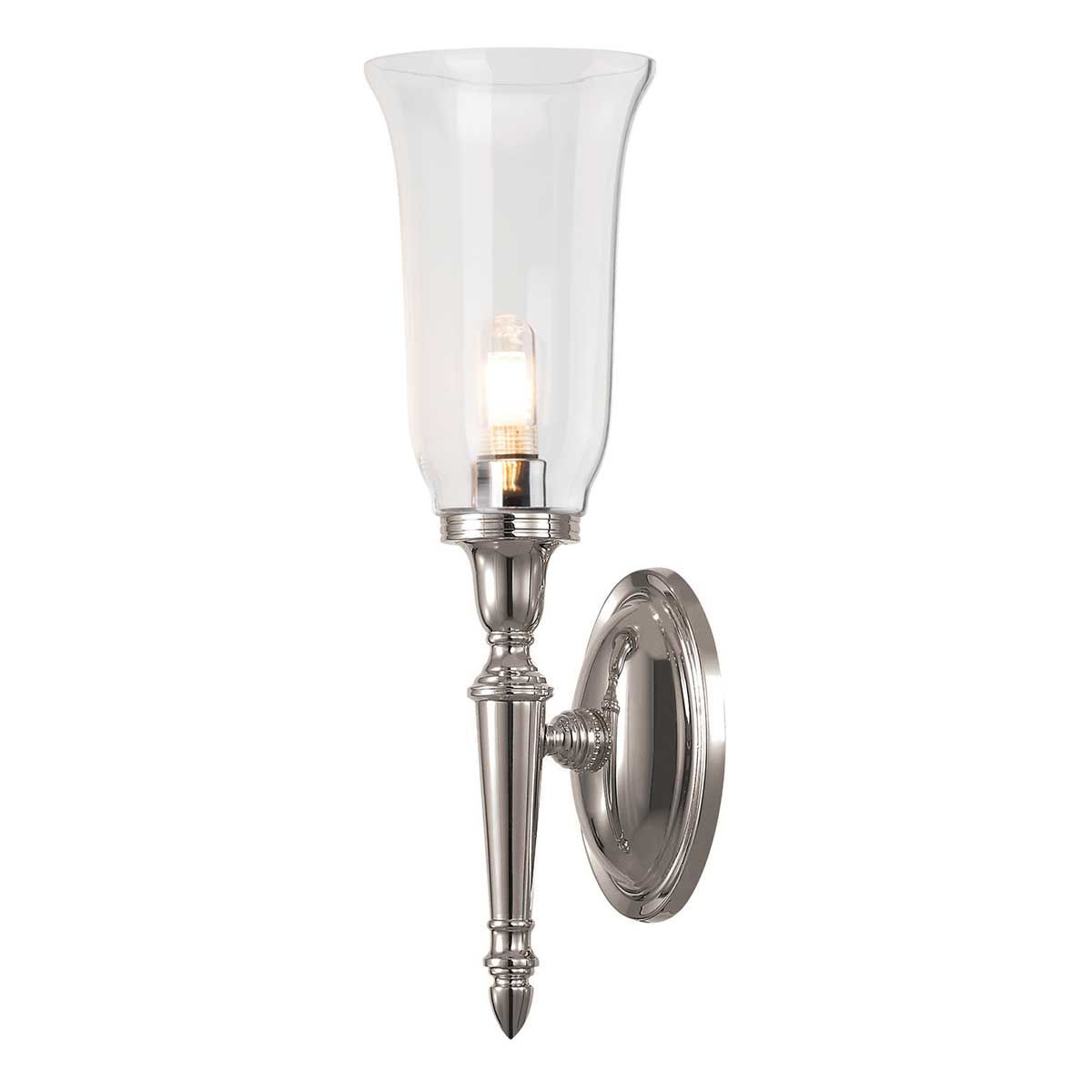 Wandleuchte Dryden 1-flammig, Nickel poliert, LED G9
