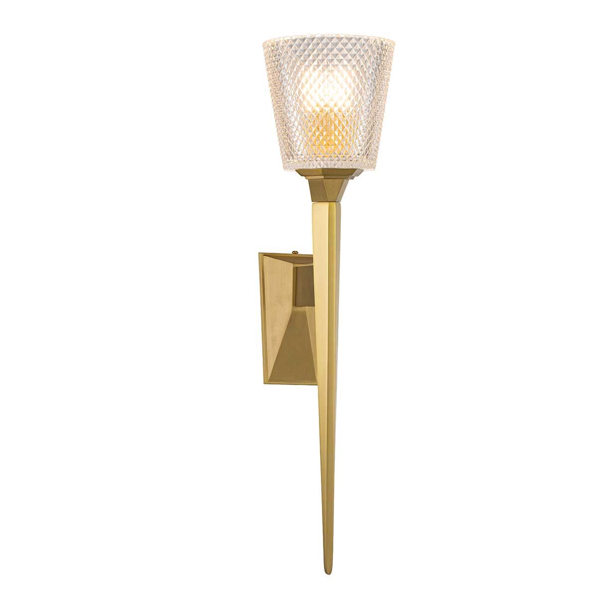 Verity 1-flammige Wandleuchte - Gebürstetes Messing