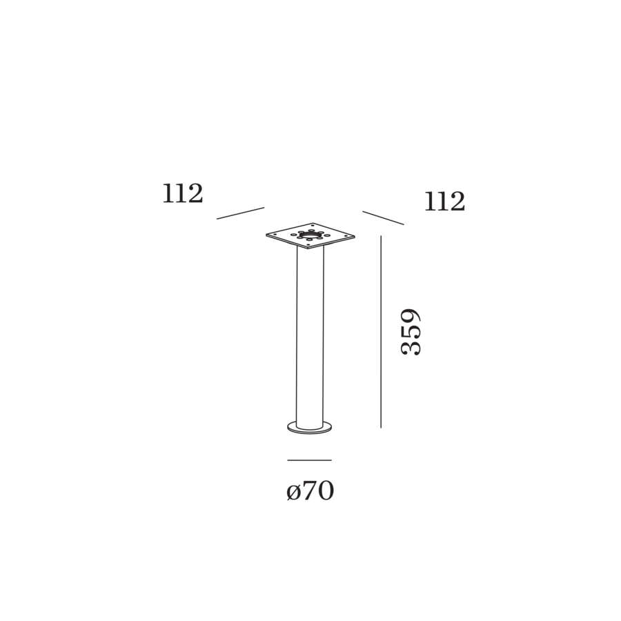 Betonbodenhalterung Linus - WEVER & DUCRÉ - 90013302