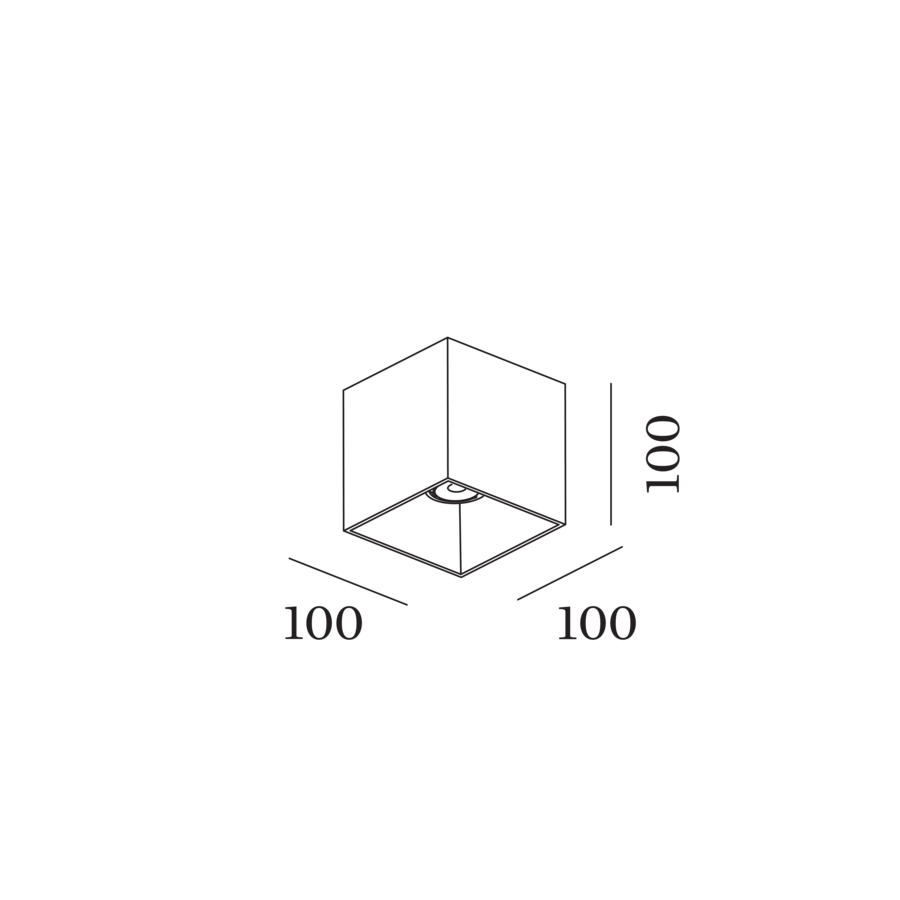 BOX 1.0 PAR16 – eckige Designer-Deckenlampe