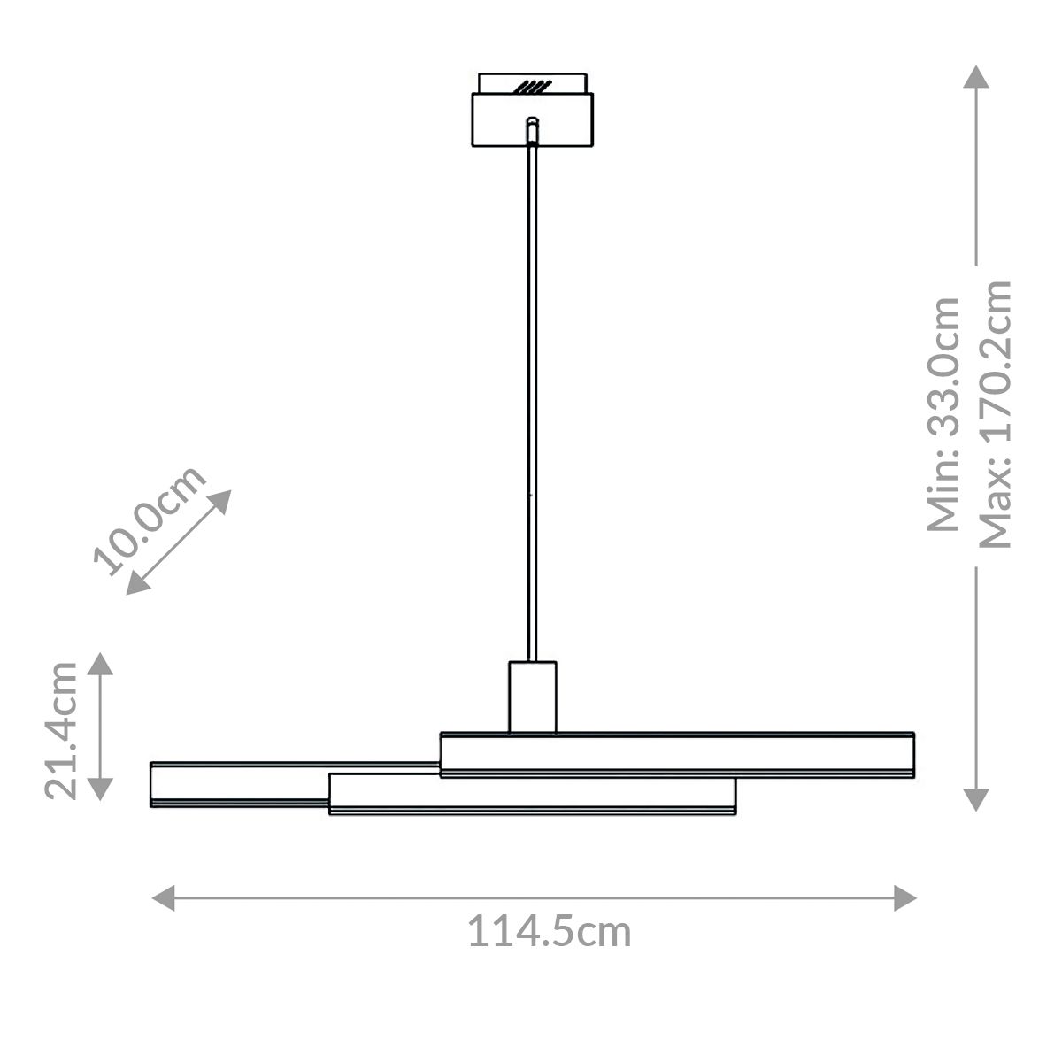 Cameno Lineare Pendelleuchte - Eurofase - QN - CAMENO - LP - BK