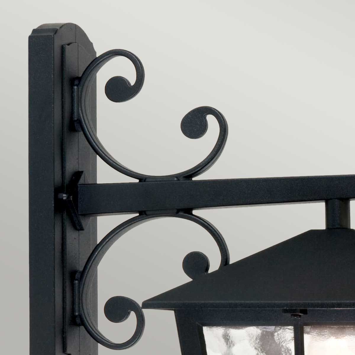 Canterbury 1 - flammige Wandlaterne - Schwarz - Elsteadlighting - BL52M - BLACK