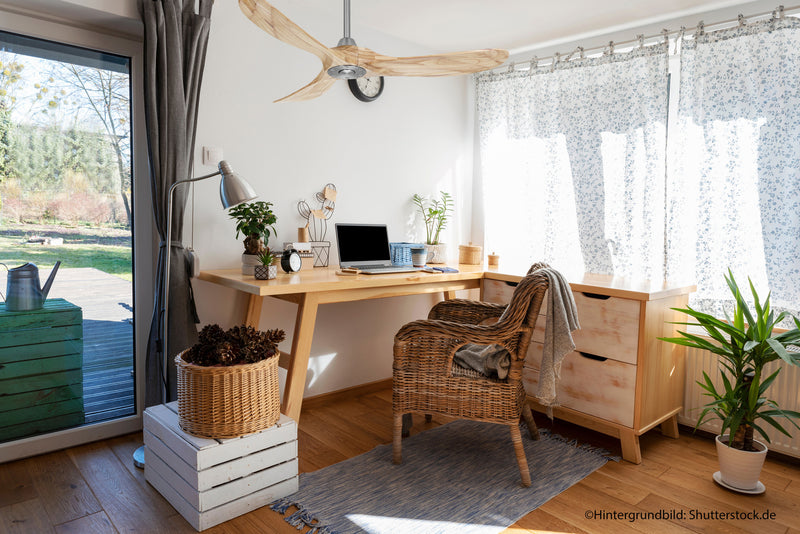 CasaFan Deckenventilator Eco Genuino mit Holzflügeln