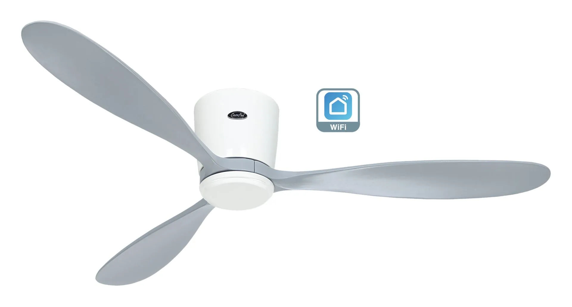 WiFi/WLAN Deckenventilator ECO PLANO WOOD WiFi - CasaFan - leuchtengrosshandel24